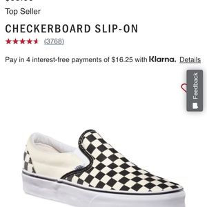 Size 10 Mens checker board vans brand new in box